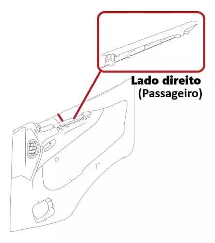 Cobertura do Puxador da Porta - MB Atego / Axor L.D. A9407220208 / 9B51