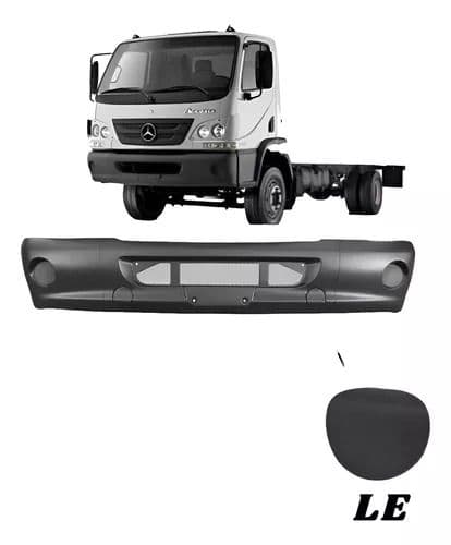 Tampa de Parachoque Esquerdo Cinza Escuro MB Accelo - ORIGINAL